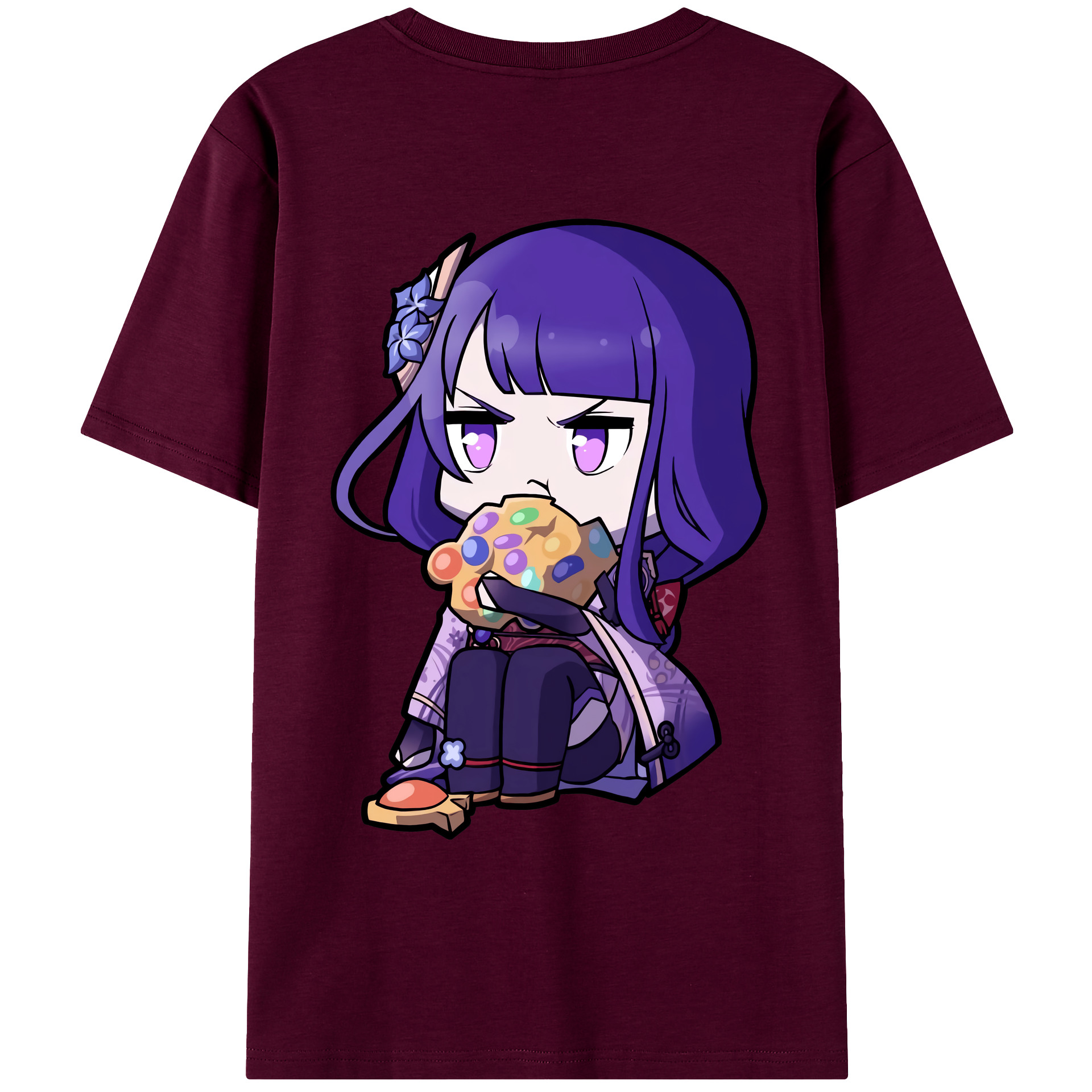 げんし神 雷電将軍 らいでんしょうぐん genshin Raiden Shogun レディース半袖Tシャツ(バックプリント)